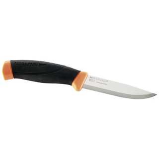Morakniv Messer, Companion  zweifarbiger Griff, neonfarbene Scheide mit Grtelclip